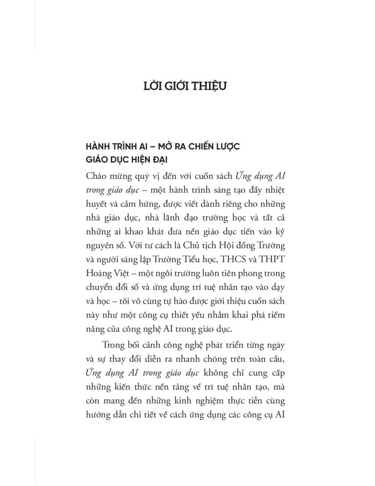 ỨNG DỤNG AI TRONG GIÁO DỤC (Tiếp cận AI để nâng cao chất lượng đào tạo)